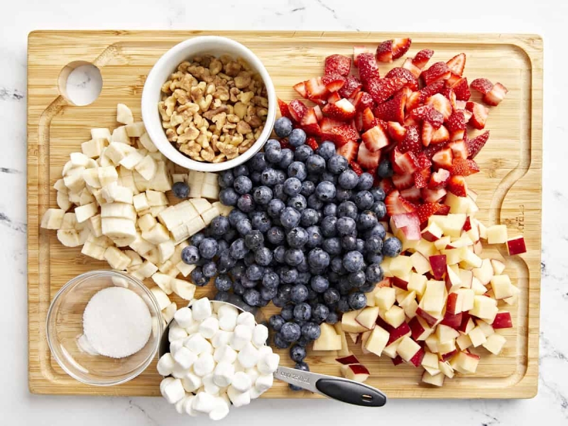 Red White and Blue Fruit Salad