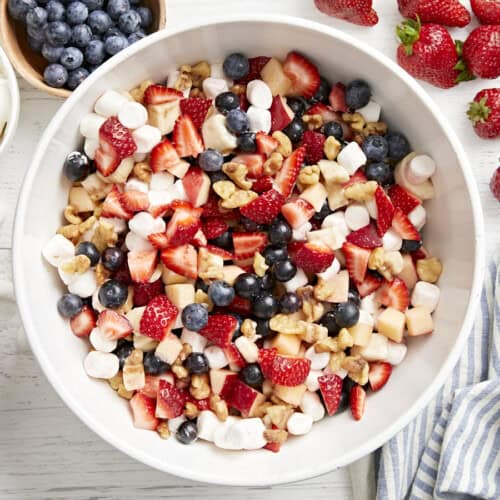 Red White and Blue Fruit Salad