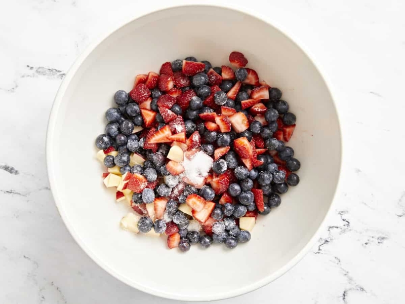 Red White and Blue Fruit Salad