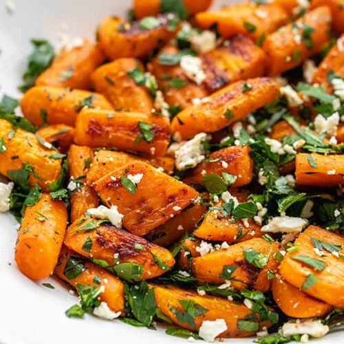 Roasted Carrot and Feta Salad