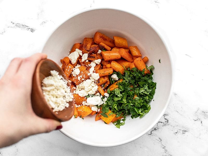 Roasted Carrot and Feta Salad