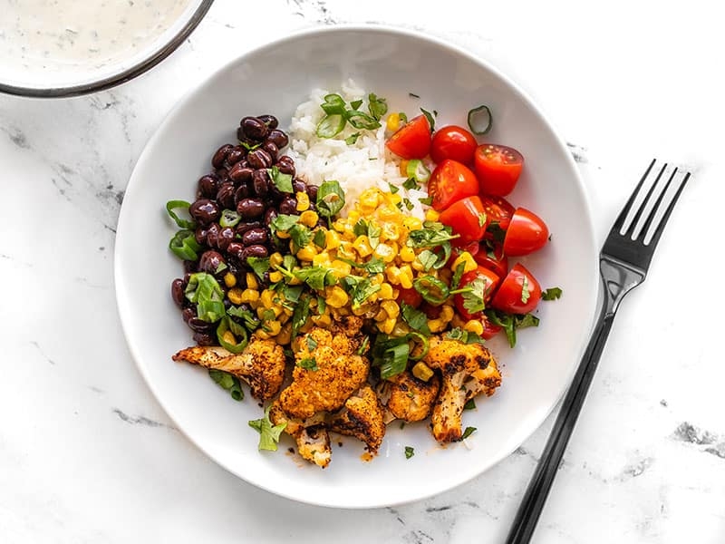 Roasted Cauliflower Taco Bowls