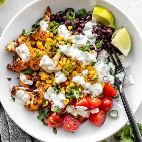 Roasted Cauliflower Taco Bowls