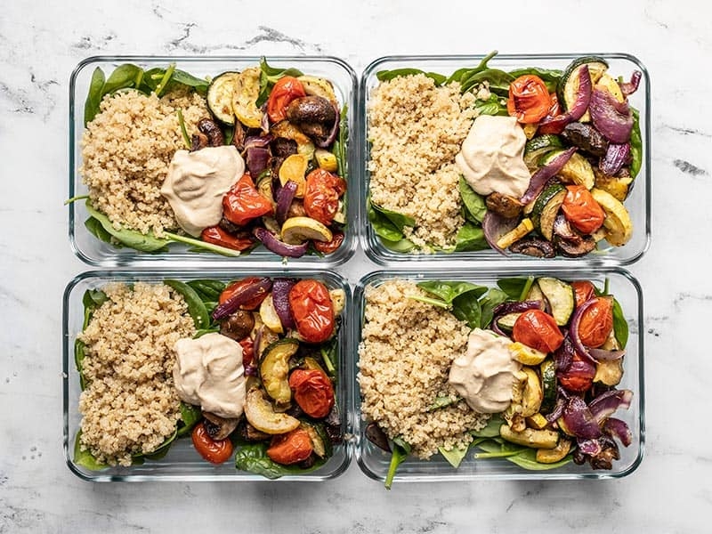 Roasted Vegetable Salad Meal Prep