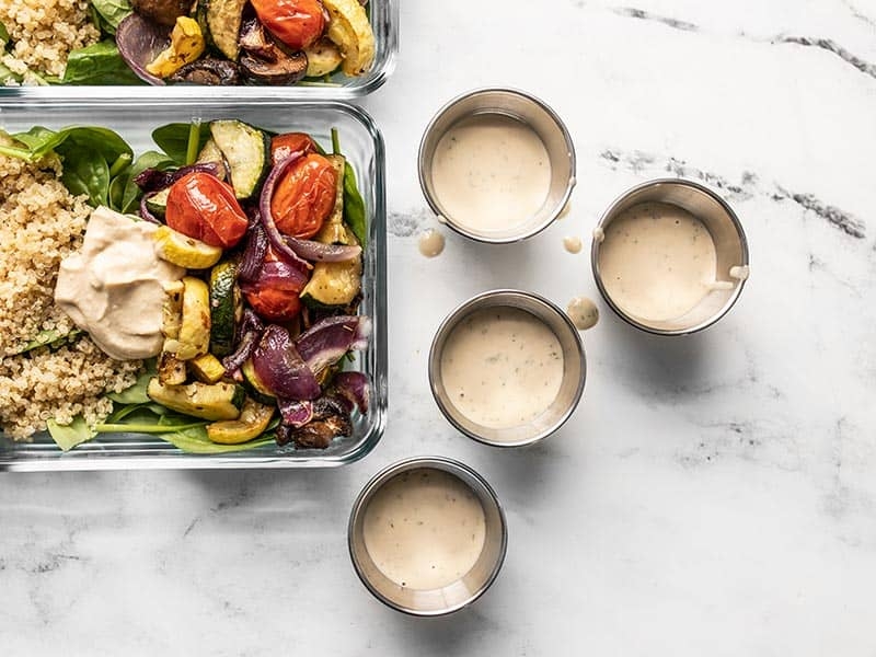 Roasted Vegetable Salad Meal Prep