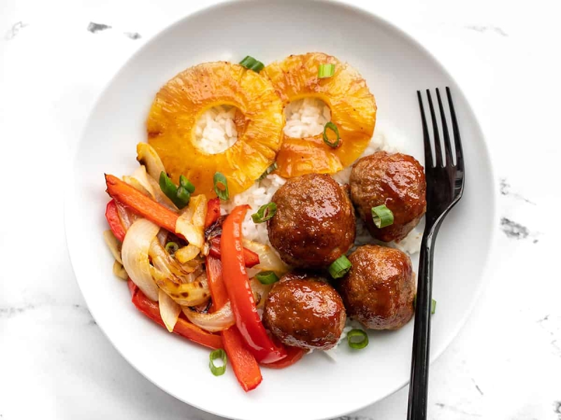 Sheet Pan BBQ Meatballs