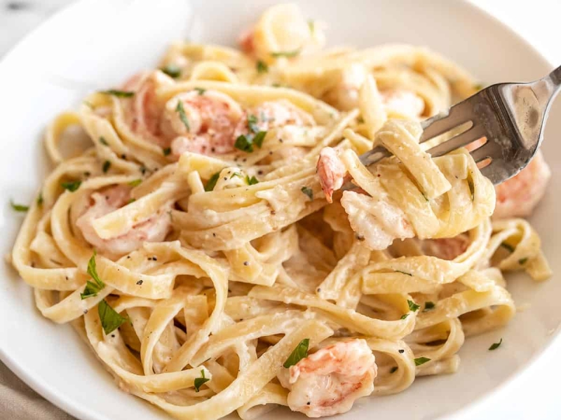 Shrimp Alfredo Pasta