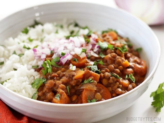 Slow Cooker Coconut Curry Lentils