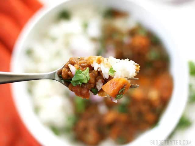 Slow Cooker Coconut Curry Lentils