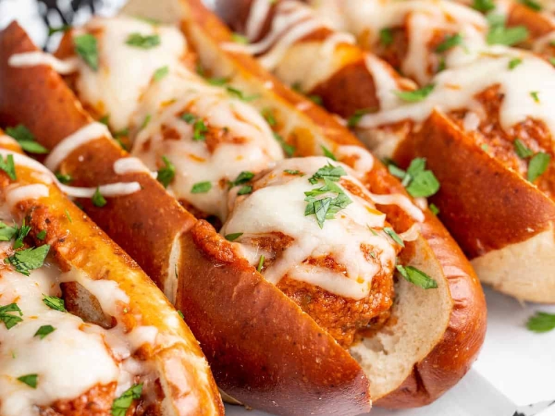 Slow Cooker Meatball Subs