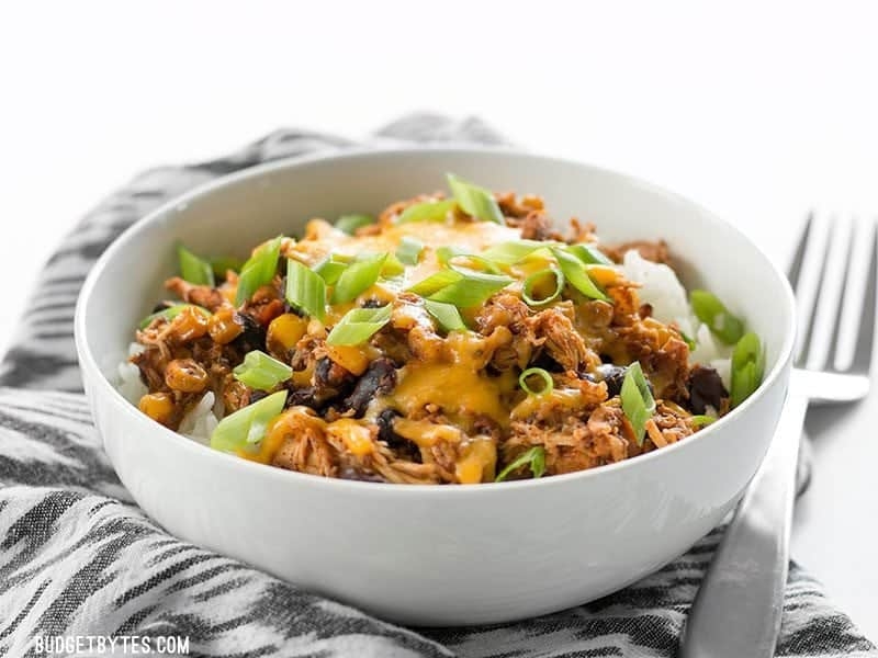 Slow Cooker Taco Chicken Bowls