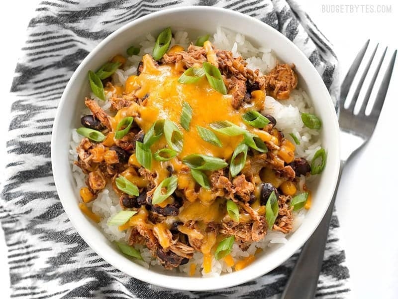 Slow Cooker Taco Chicken Bowls