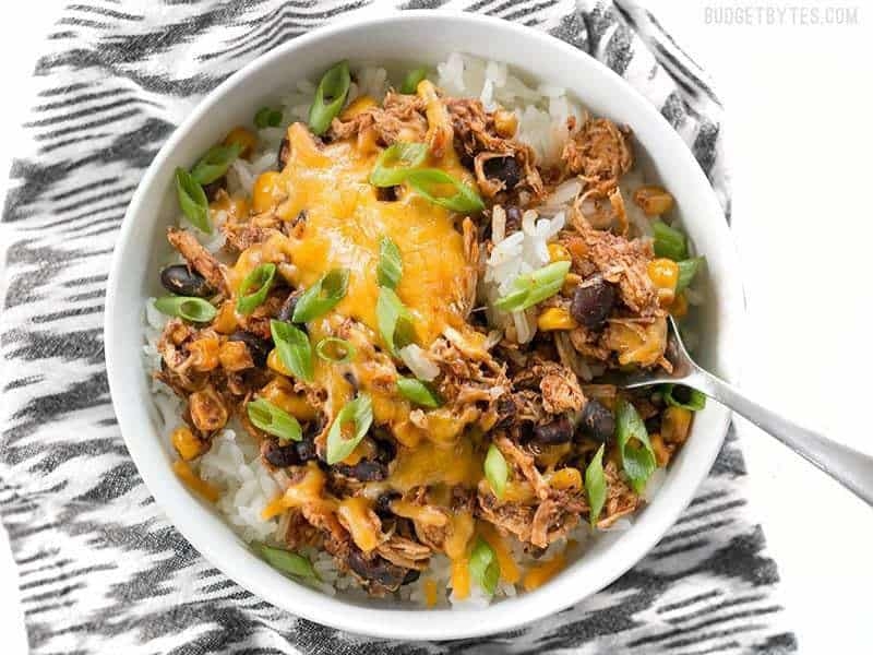 Slow Cooker Taco Chicken Bowls