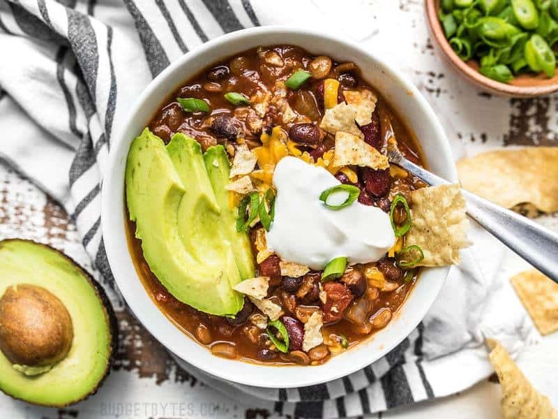 Slow Cooker Vegetarian Lentil Chili