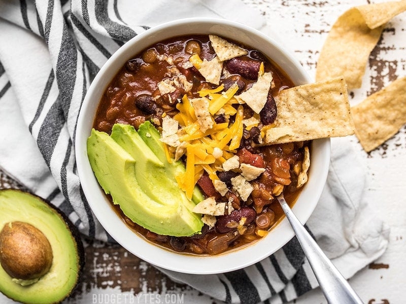 Slow Cooker Vegetarian Lentil Chili