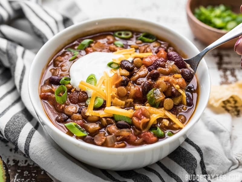 Slow Cooker Vegetarian Lentil Chili