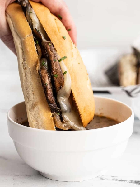 Vegetarian French Dip Sandwiches