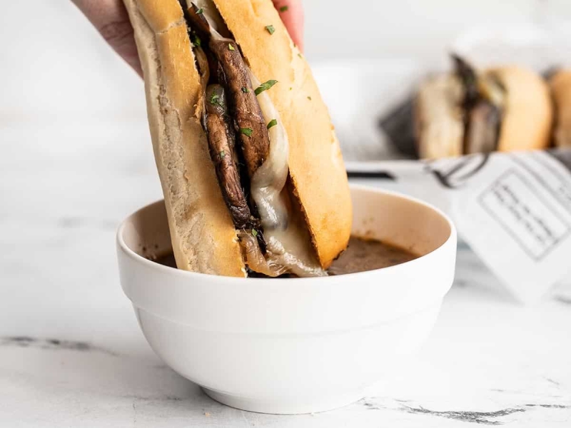 Vegetarian French Dip Sandwiches