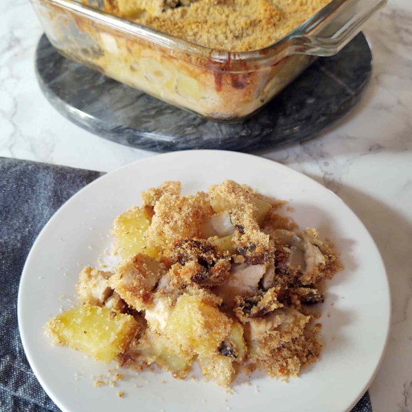 Easy Leftover Chicken and Potato Casserole