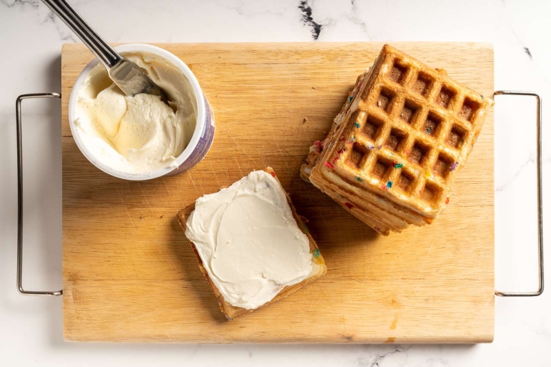 Funfetti Waffle Birthday Cake