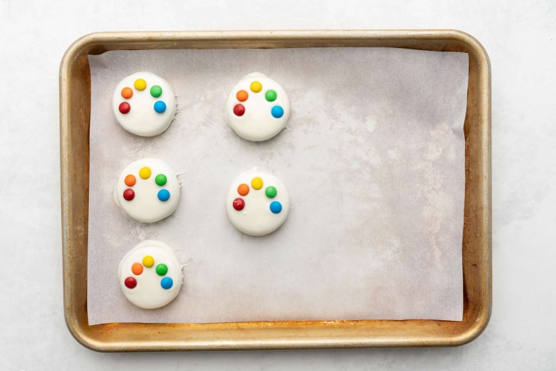 Rainbow Chocolate-Covered Cookies