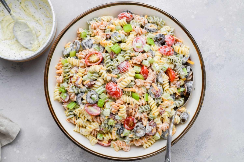 Bacon Ranch Pasta Salad Recipe