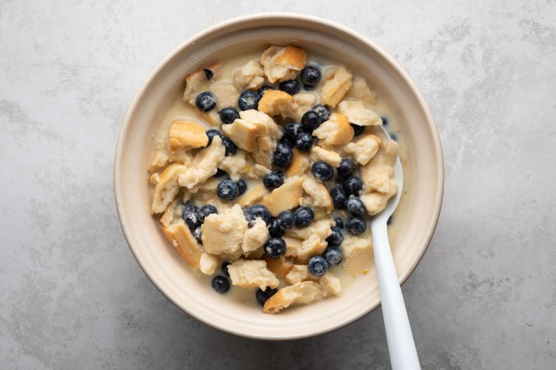 Blueberry Bread Pudding