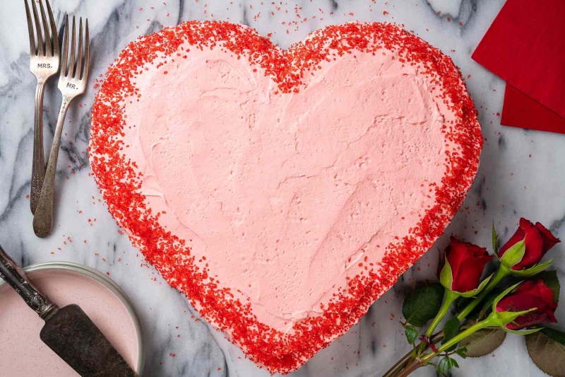 Heart-Shaped Valentine’s Day Cake Recipe