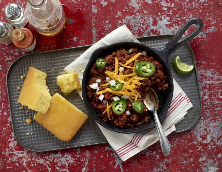 Texas-Style Chili With Ground Beef and Pork