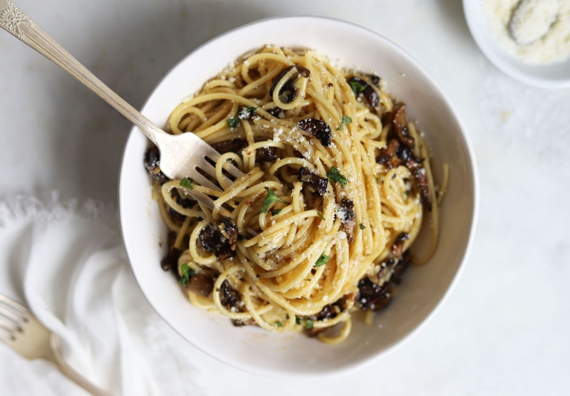 Mushroom Carbonara Recipe