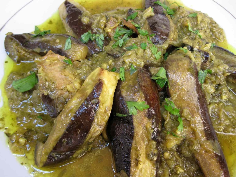 Moroccan Lamb or Beef Tagine With Eggplant