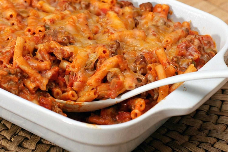 Tex-Mex Macaroni and Ground Beef Casserole