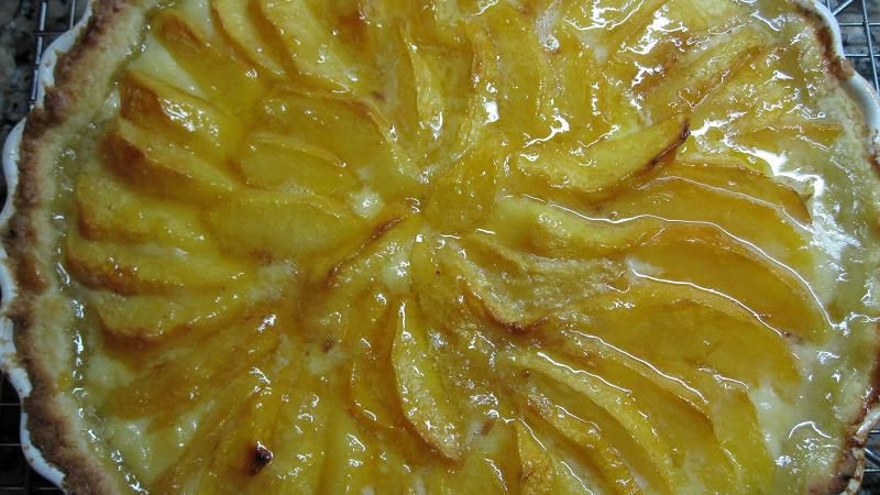 French Peach Tart Recipe With Pastry Cream