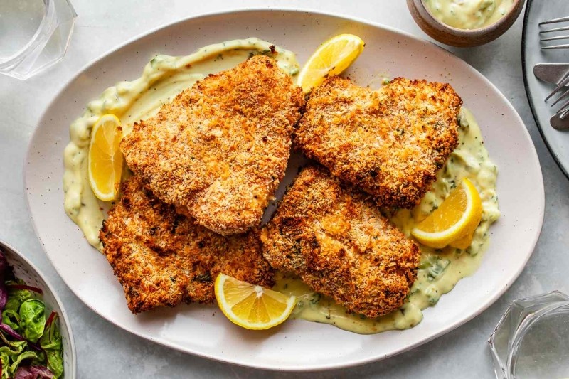 Panko-Crusted Baked Haddock