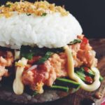 Spicy Tuna and Avocado Sushi Burger