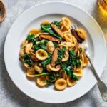 Pasta with Smoky Shiitakes and Winter Greens