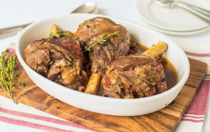 Crock Pot Lamb Shanks