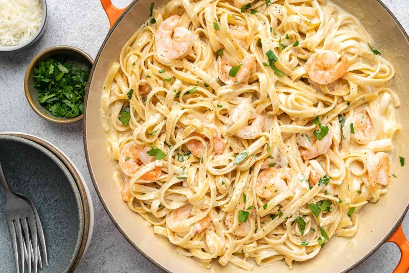 Shrimp Fettuccine Alfredo