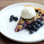 Blueberry Custard Pie With Streusel Topping