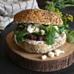 Middle Eastern Spiced Lamb Burgers With Feta and Labneh Recipe