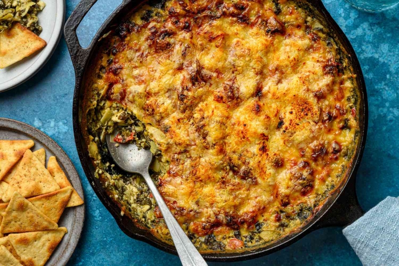 Cottage Cheese Spinach Artichoke Dip