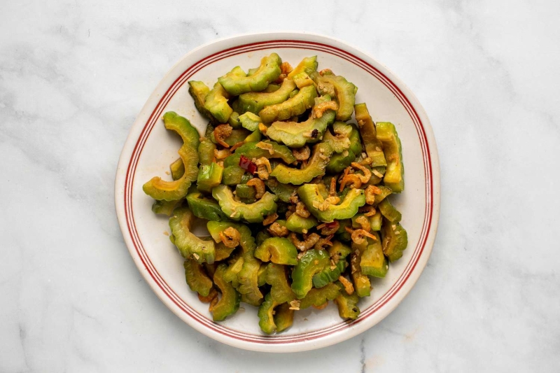 Bitter Melon Stir Fry With Dried Shrimp