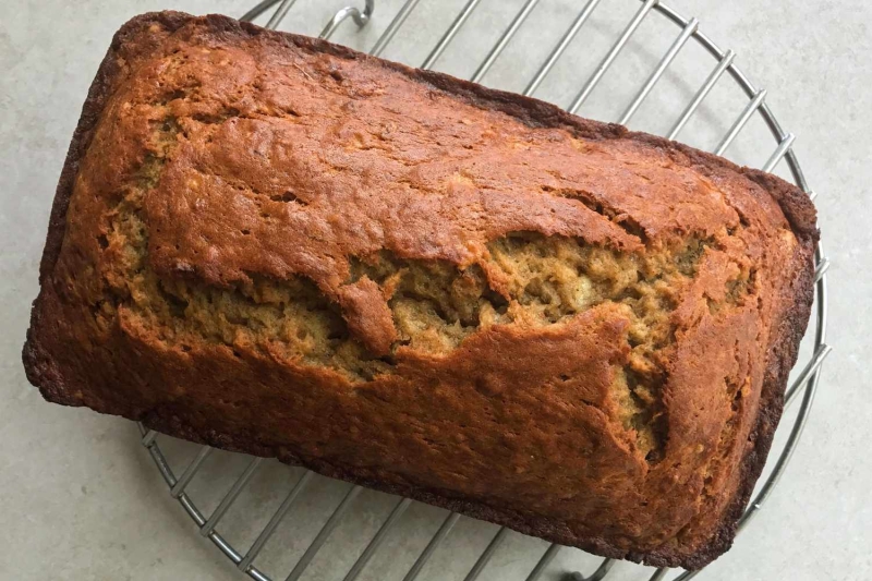 Moist Banana Bread With Ghee