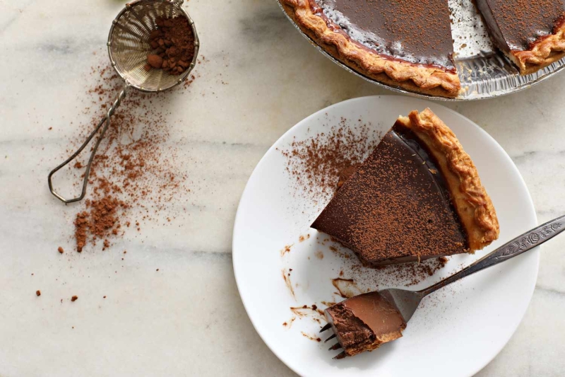 Quick Vegan Chocolate Pie