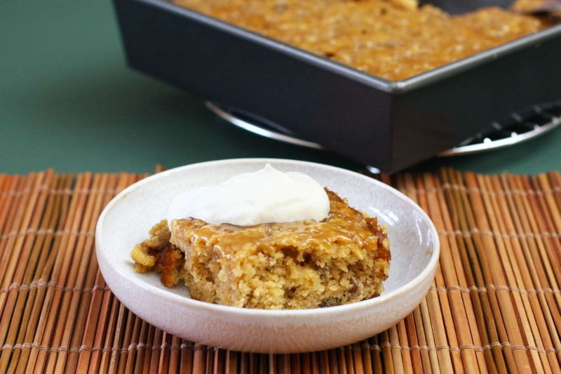 Gooey Caramel Apple Cake