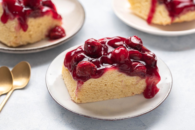 Upside-Down Cherry Cake