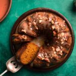 Pumpkin Pound Cake With Maple Pecan Glaze