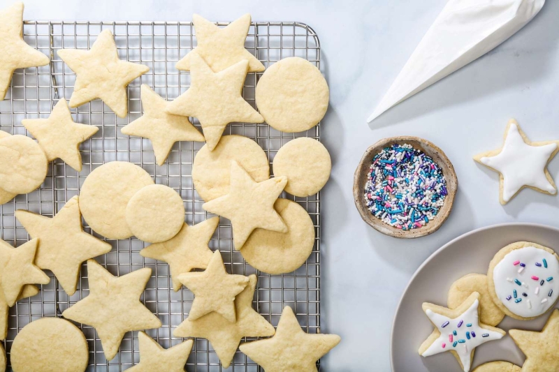 Low-Fat Holiday Sugar Cookies