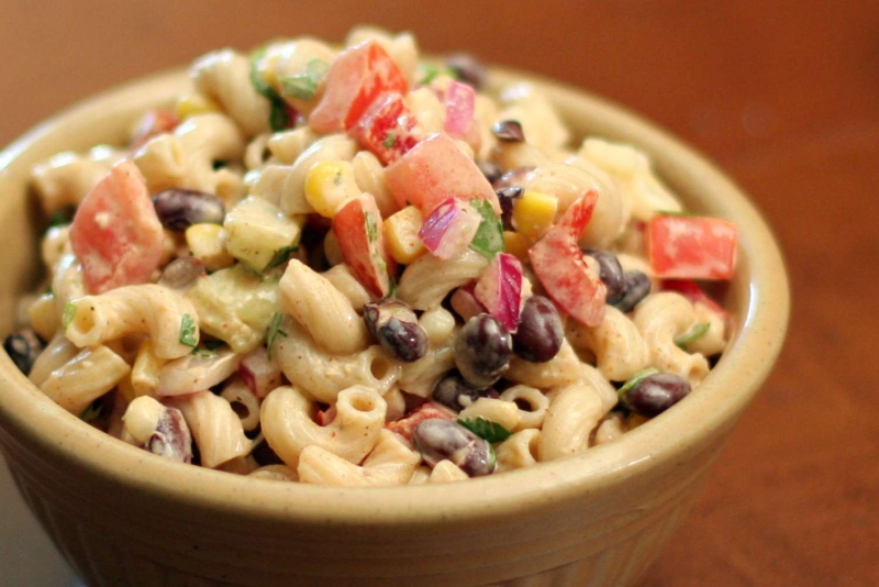 Tex-Mex Macaroni and Black Bean Salad