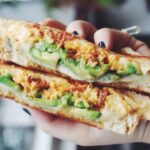 Avocado and Chorizo Breakfast Grilled Cheese Sandwich